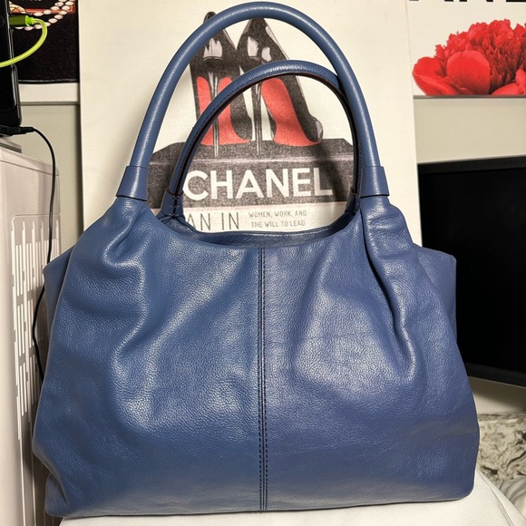 Kate Spade New York | Blue New York Baxter Street Stevie Leather Satchel - Picture 6 of 14